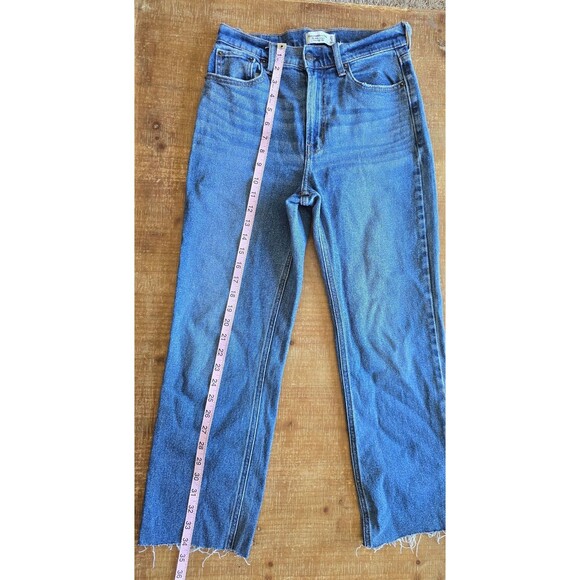 Abercrombie and Fitch ankle straight high rise denim jeans women's size 27 - Picture 5 of 8